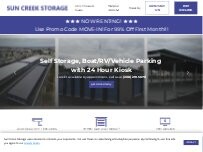 Website Screenshot Sun Creek Storage