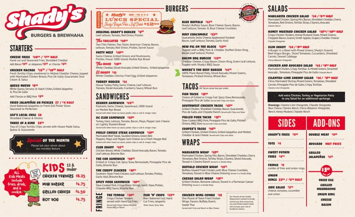 Images Shady's Burgers & Brewhaha