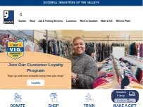 Website Screenshot Goodwill Store and Donation Center