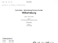 Website Screenshot Calvin Klein