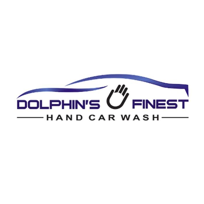 Dolphin's Finest Hand Car Wash Logo
