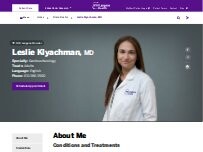 Website Screenshot Leslie Klyachman, MD