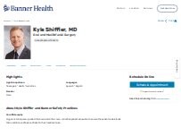 Website Screenshot Kyle J Shiffler, MD