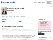 Website Screenshot Dara Lou Chang, AGACNP