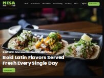 Website Screenshot Mesa Latin Kitchen