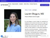 Website Screenshot Lauren Otaguro, MD