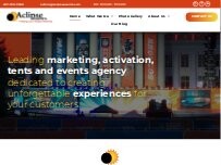 Website Screenshot Aclipse Premium Tents and Events