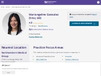 Website Screenshot Mariangeline Gonzalez Ortiz, MD