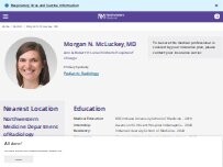 Website Screenshot Morgan N. McLuckey, MD