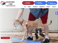 Website Screenshot Healing Hands 4 Paws Canine Rehabilitation