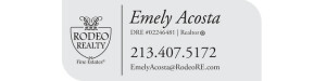 Rodeo Realty, Inc - Emely Acosta Logo
