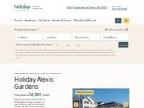 Website Screenshot Holiday Alexis Gardens