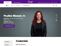 Website Screenshot Pauline Muscat, PA