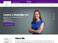 Website Screenshot Lauren J. Donnelly, PhD
