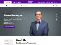 Website Screenshot Shane Burke, NP