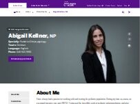 Website Screenshot Abigail Kellner, NP