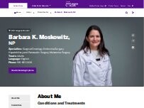 Website Screenshot Barbara K. Moskowitz, NP