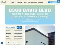 Website Screenshot HTeaO - N. Richland Hills (Davis & N. Tarrant)
