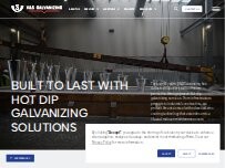 Website Screenshot V&S Galvanizing Columbus