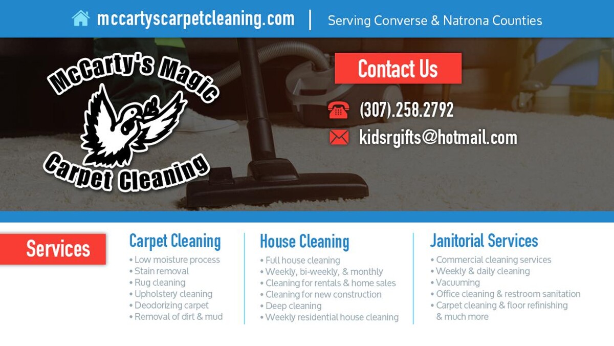 Images McCarty's Magic Carpet Cleaning