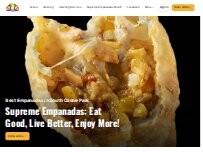 Website Screenshot Supreme Empanadas Food Truck