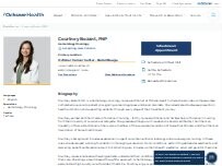Website Screenshot Courtney Bozant, FNP