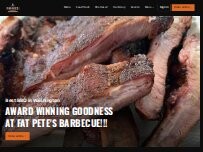 Website Screenshot Fat Pete's BBQ
