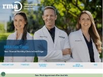 Website Screenshot RMA San Diego | Formerly Pearl Mini-IVF