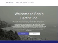 Website Screenshot Bob's Electric Inc.