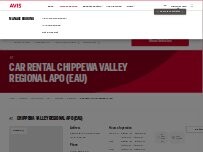 Website Screenshot Avis Car Rental