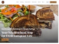 Website Screenshot Crepe Town European Café & Grill