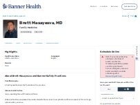 Website Screenshot Brett Gordon Masayesva, MD