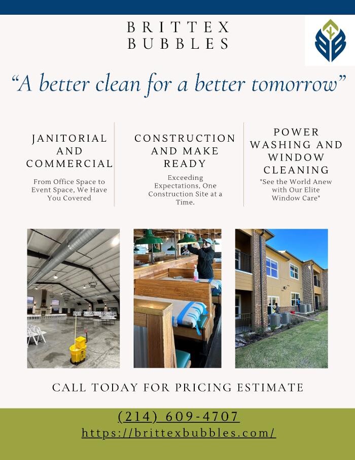 Images Brittex Bubbles LLC - Commercial Cleaning