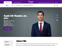 Website Screenshot Syed Ali Husain, MD