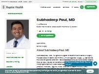 Website Screenshot Subhadeep Paul, MD