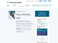 Website Screenshot Faye Hisoler, DO