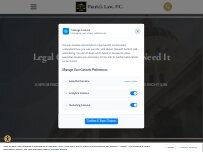 Website Screenshot Patrick Law, P.C.