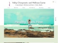 Website Screenshot Valley Chiropractic and Wellness Center