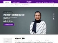 Website Screenshot Nawar Talukder, MD