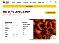 Website Screenshot Buffalo Wild Wings