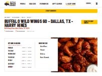 Website Screenshot Buffalo Wild Wings 'GO'