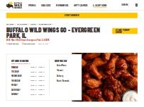 Website Screenshot Buffalo Wild Wings 'GO'