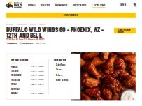 Website Screenshot Buffalo Wild Wings 'GO'