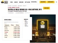 Website Screenshot Buffalo Wild Wings GO