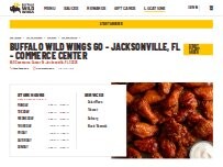 Website Screenshot Buffalo Wild Wings 'GO'
