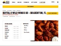Website Screenshot Buffalo Wild Wings 'GO'