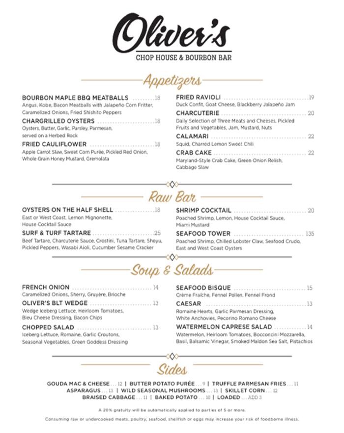 Images Oliver's Chop House & Bourbon Bar at Derby City Gaming and Hotel