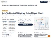 Website Screenshot CoinFlip Bitcoin ATM - Piggly Wiggly (Mary Esther)