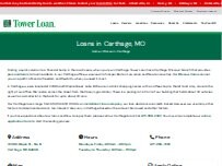 Website Screenshot Tower Loan