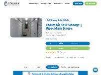 Website Screenshot Columbia Self Storage
